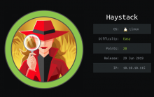 Writeup for HacktheBox Haystack