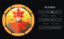 Writeup for HacktheBox October
